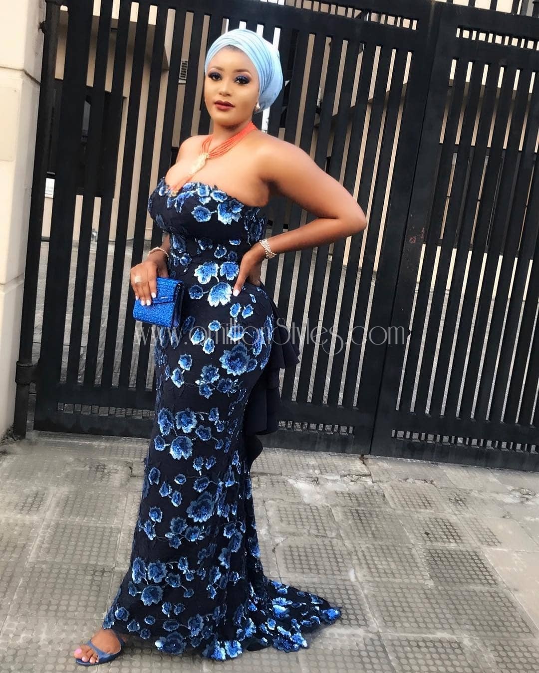 Fabulous Blue Lace Asoebi Styles Seen #OnTheBits2018