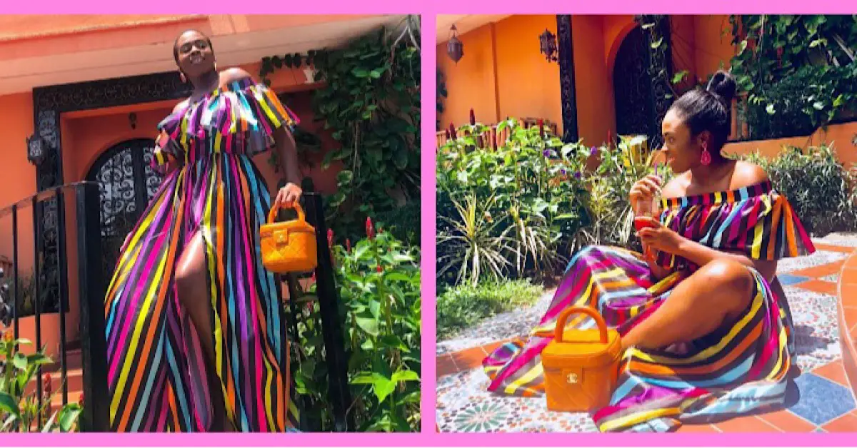 We Are Loving Ozinna Anumudu In This Multi Colour Maxi Dress