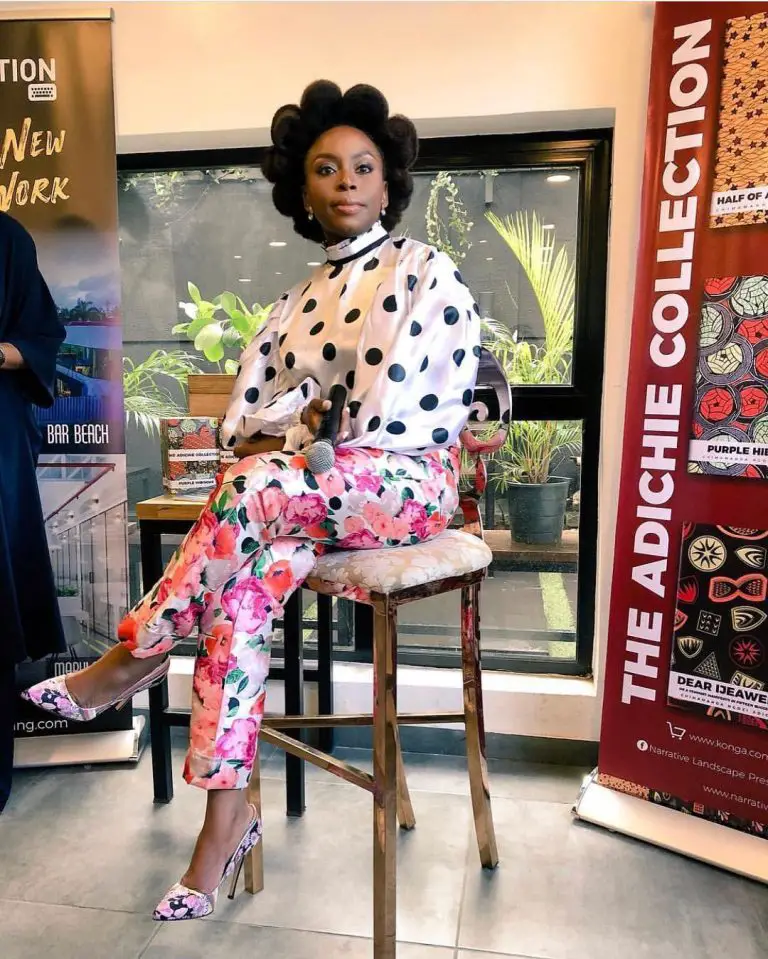 Chimamanda Glows In Her Floral Two Piece By Wild Kulture