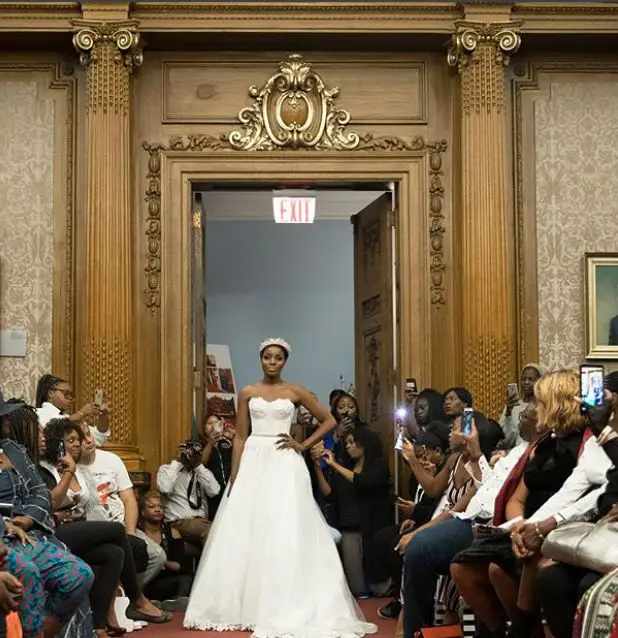 Seyi Shay Looks Like A Gorgeous Bride As She Walks The Runway Of NYFW 2018