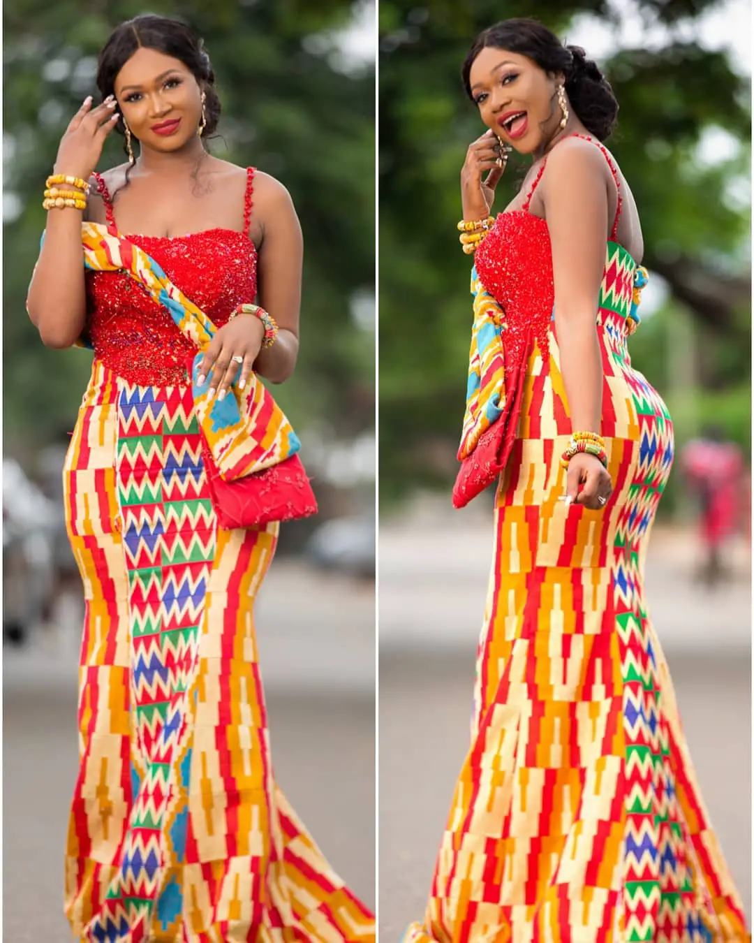 Akwaaba!! Unique Kente Style Fit For Brides!