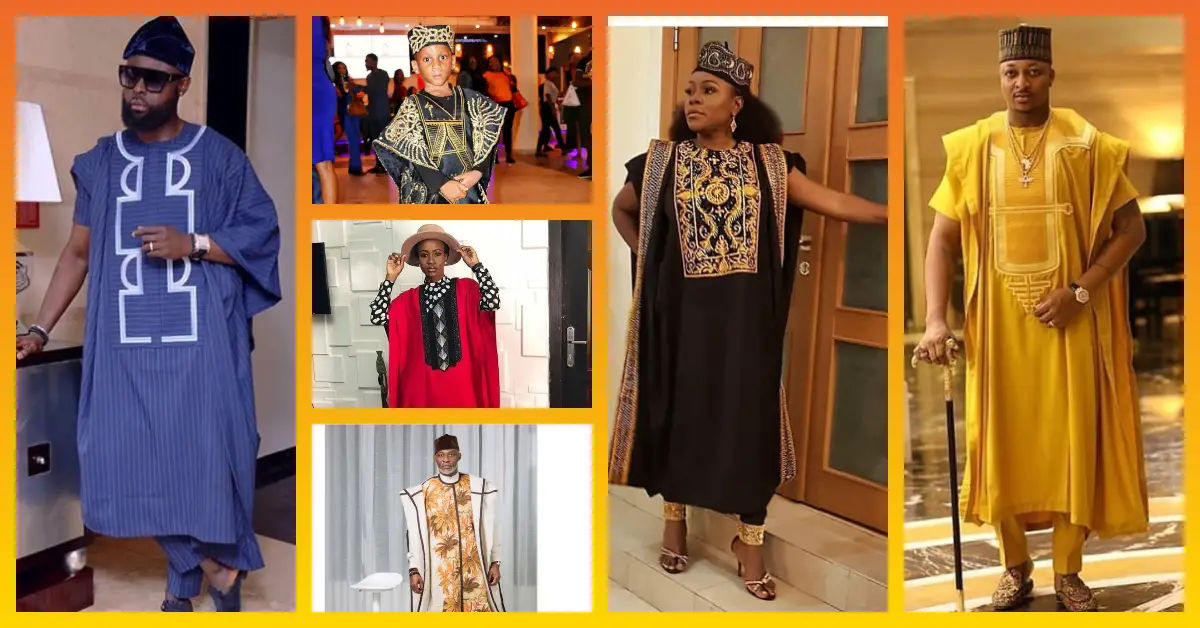 Awesome Agbada Styles Competition At The MerryMen Movie Premiere