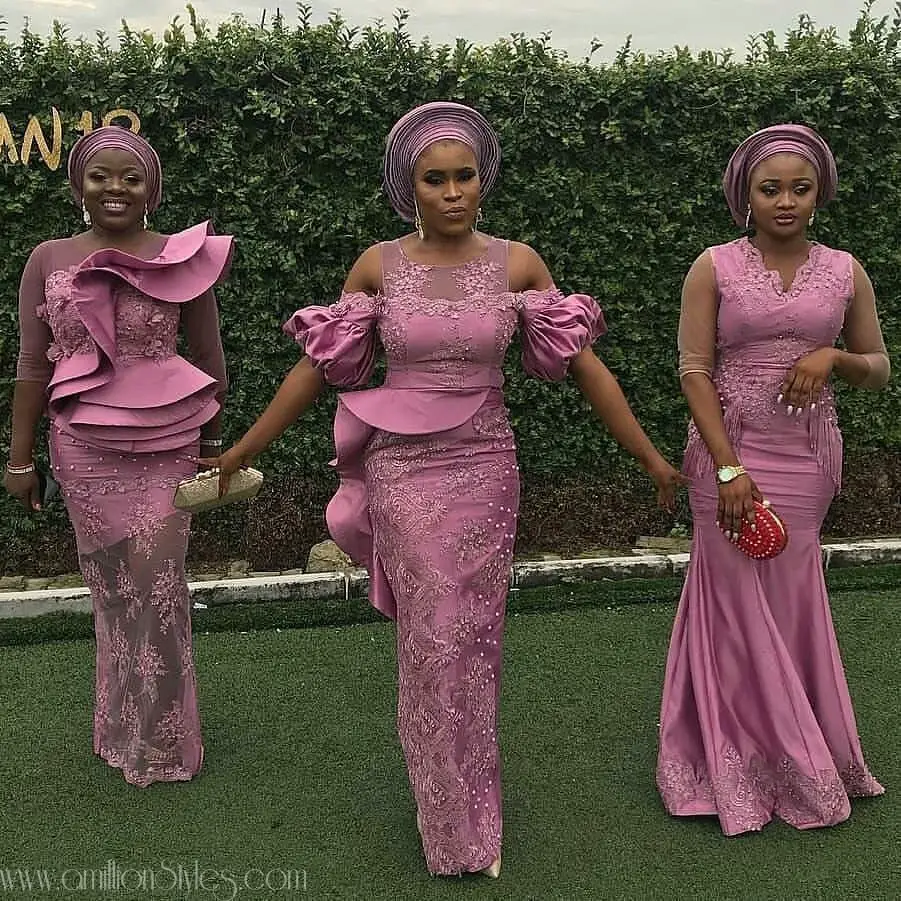 Raise A Glass To These Very Hawt Lace Asoebi Styles