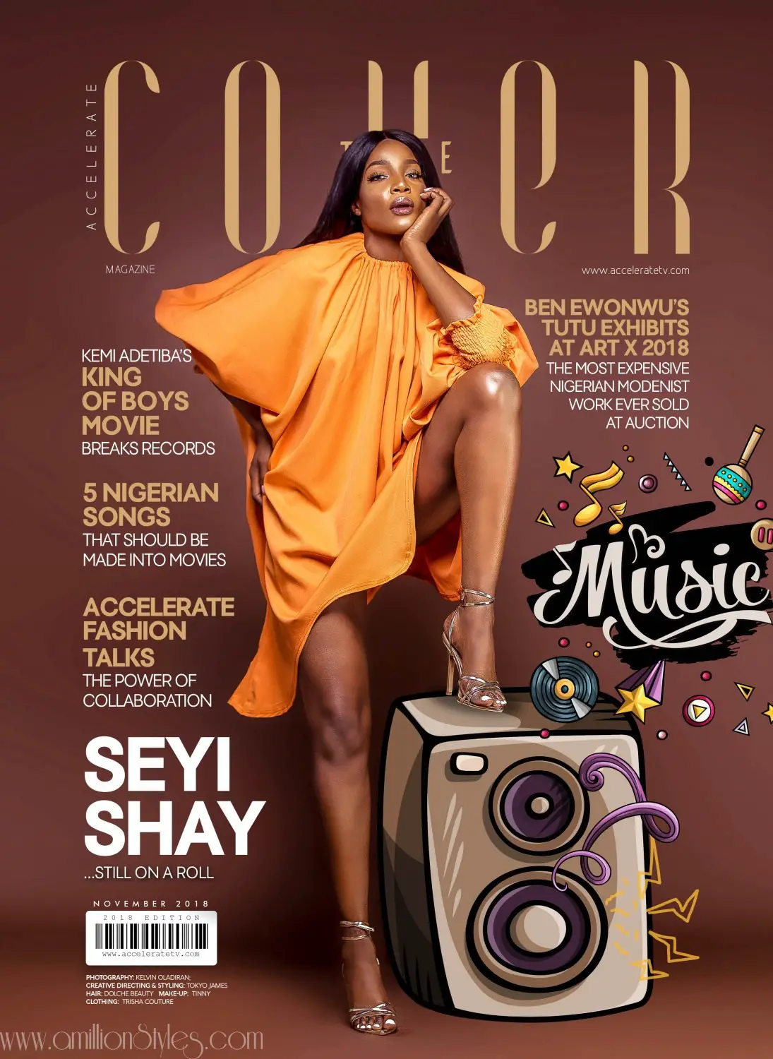 Seyi Shay Gives Off Melanin Vibes On Accelerate TV’s ‘The Cover’ For November 2018