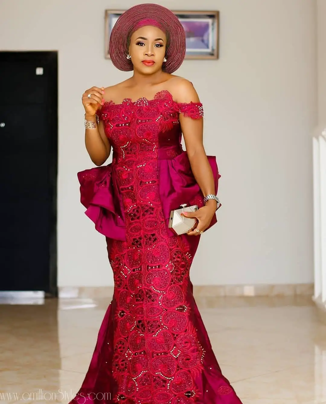 Fashionable Lace Asoebi Styles For Tuesday
