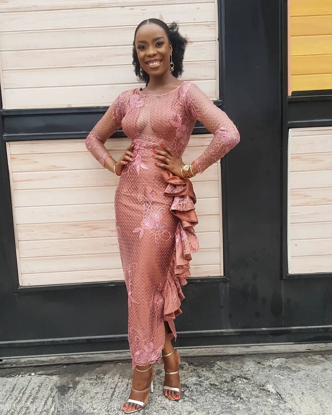 13 Latest, Most Recent Asoebi In Lace Style