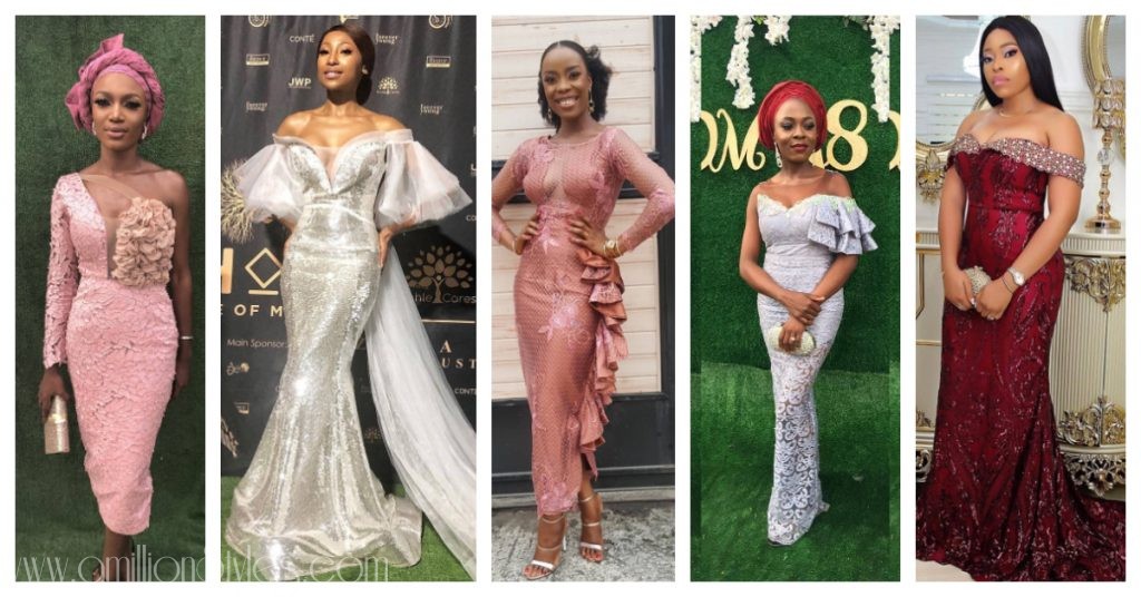 13 Latest, Most Recent Asoebi In Lace Style