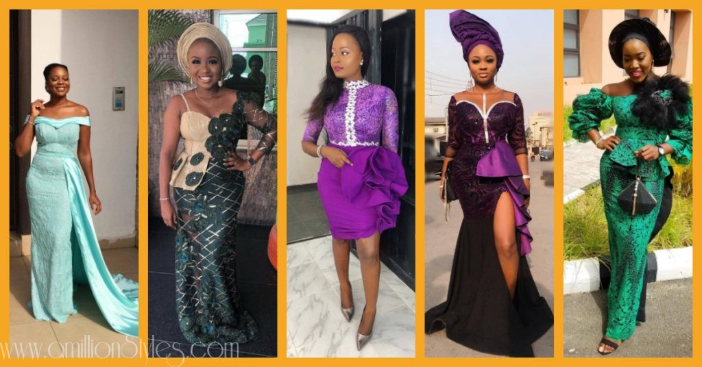 Latest Lace Asoebi Styles Volume 1