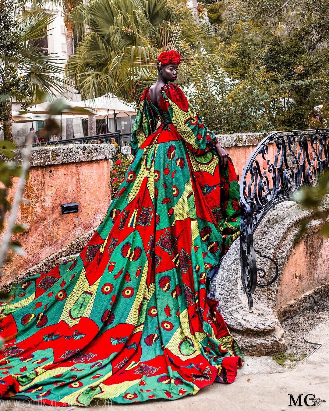 See Claude Lavie Kameni Whip Spectacular Maxi Dresses Out Of Ankara