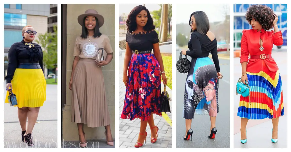 Get Inspiration On How To Style Pleated Skirts From These Fashionistas