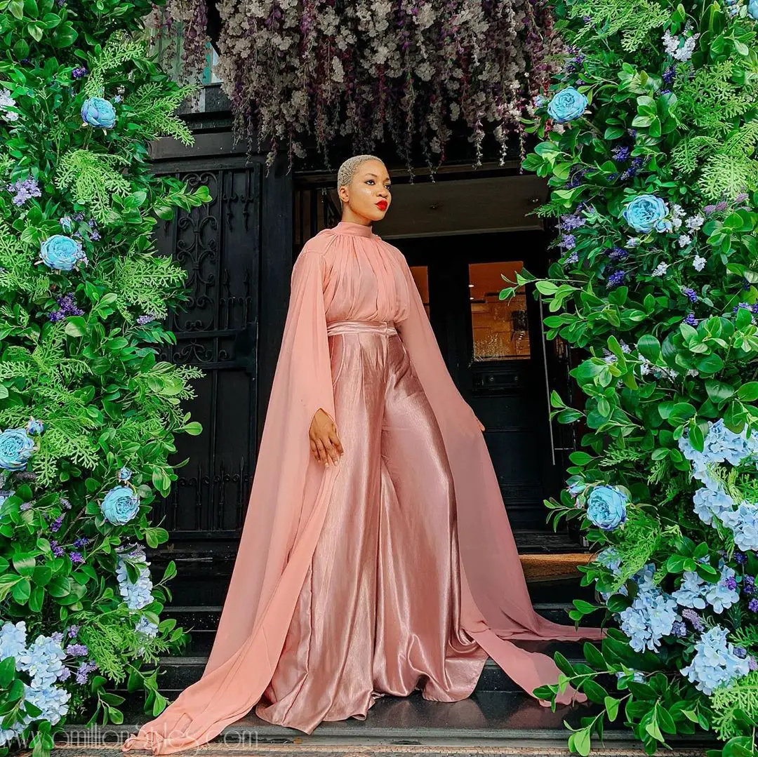 Jennifer Oseh Makes Waves In This Peach Blossom Set