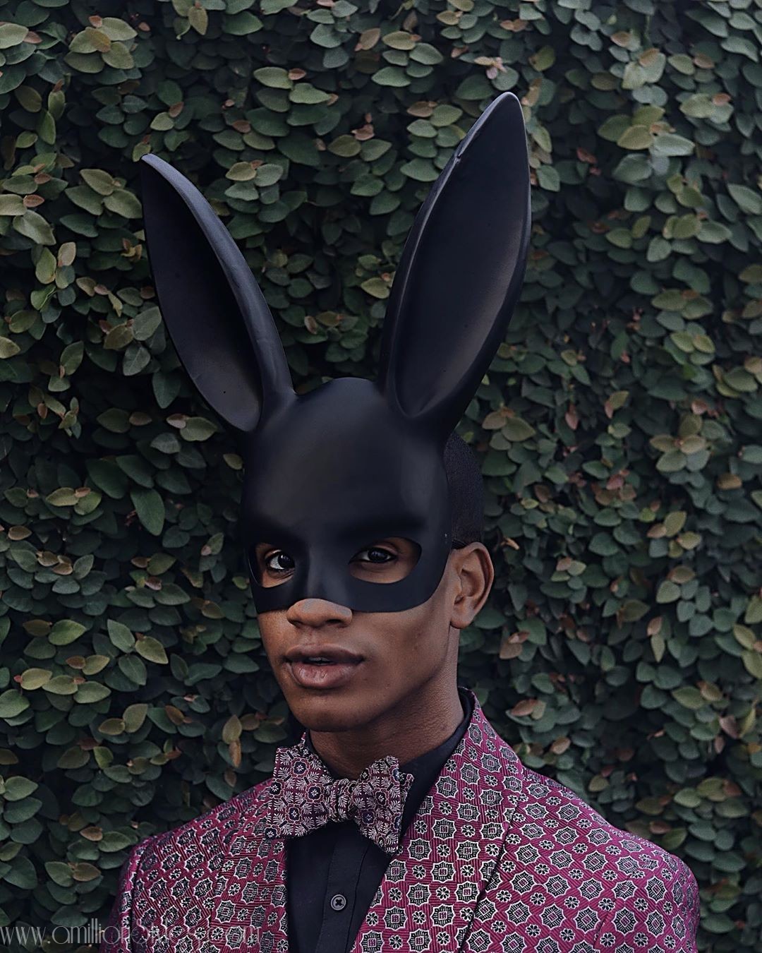 Denola Grey Snatched Our Wigs Off In This Bunny-Playboy Mask