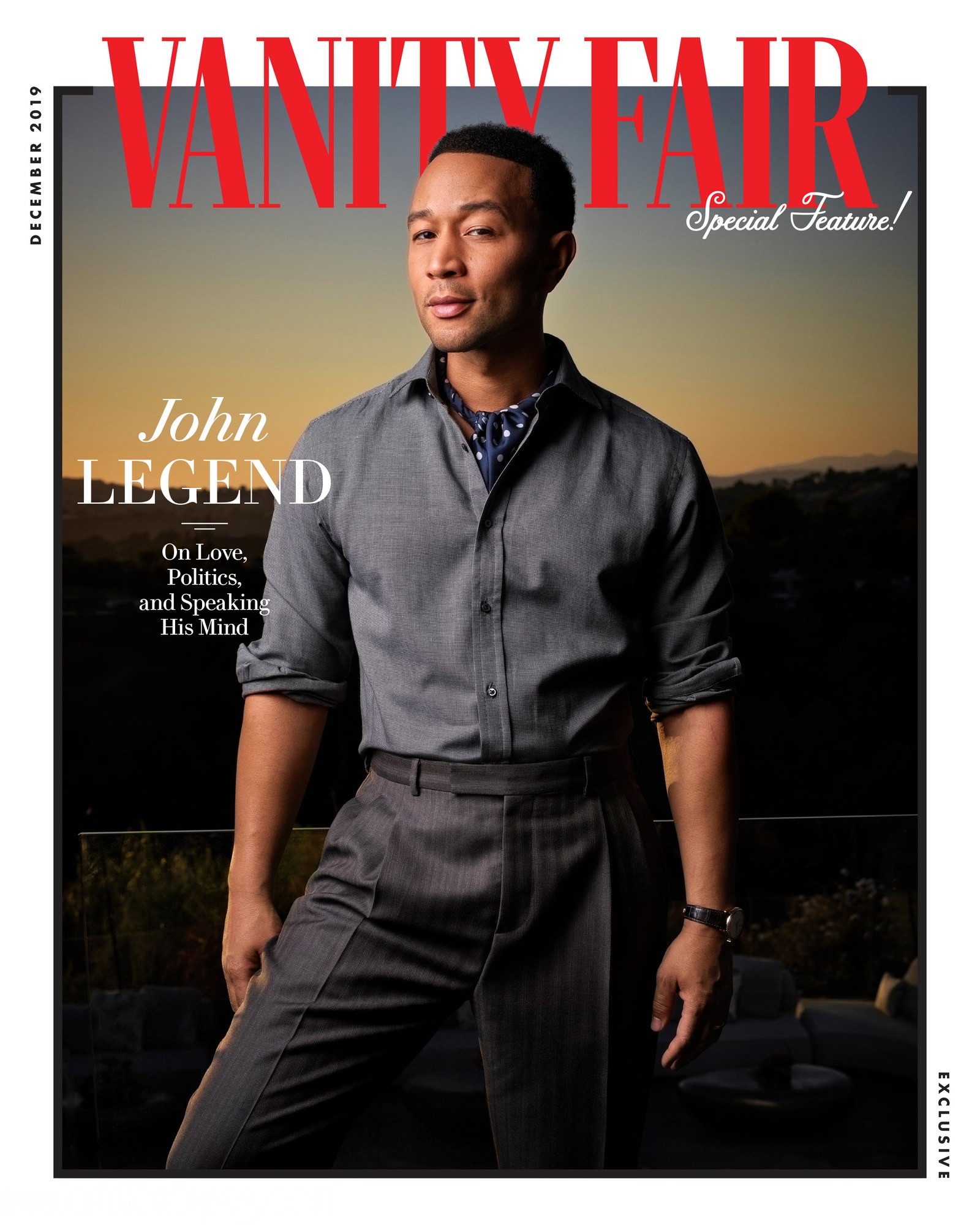 John Legend And Chrissy Teigen Cover December Issue Of Vanity Fair