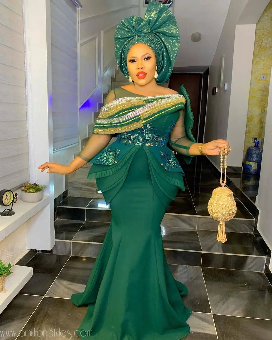 Here Are The Best Green Lace Aseobi Styles For 2019