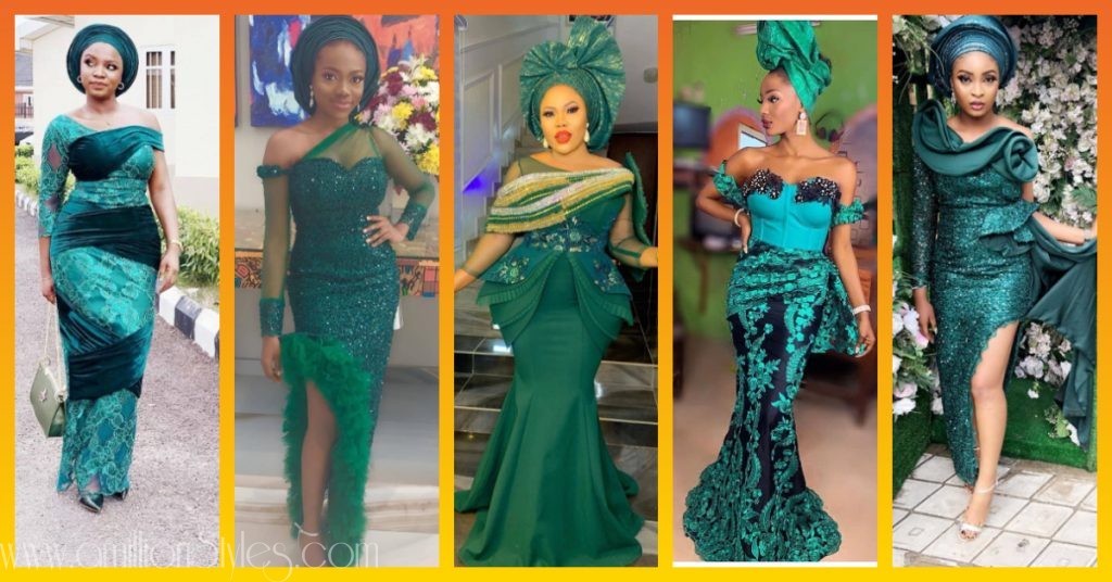 Here Are The Best Green Lace Aseobi Styles For 2019
