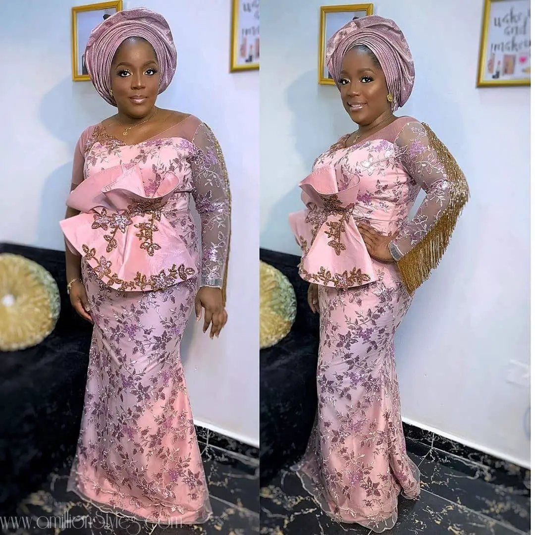 Let's See The 14 Best Lace Asoebi Styles This Week Had To Offer