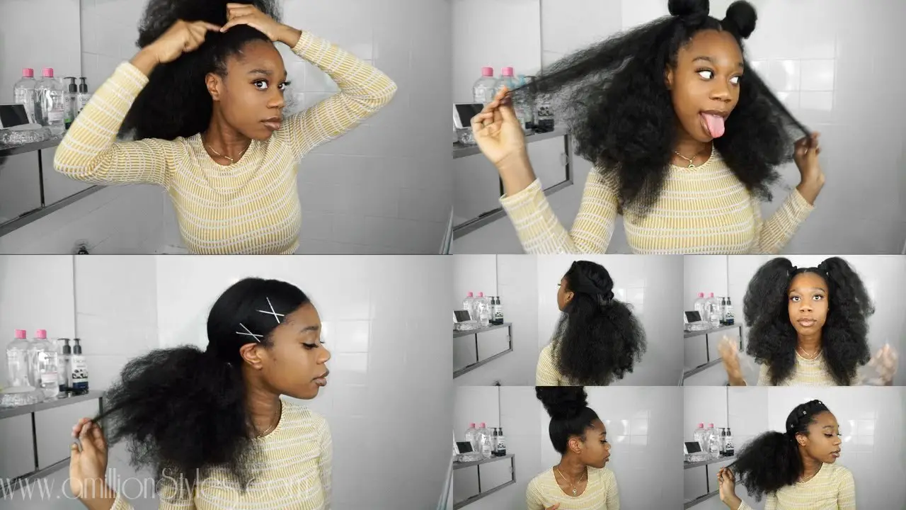 A MILLION STYLES- 13 Hairstyles For Long Natural Hair