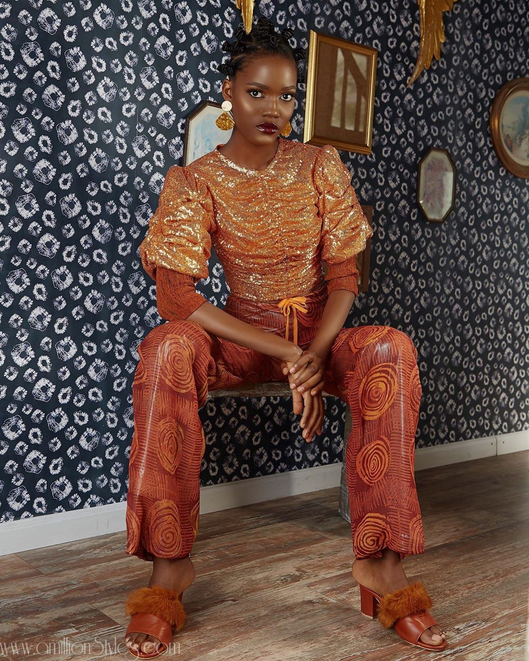 You Need To See Beverly Naya Wearing Mazelle Studio Glitter Set