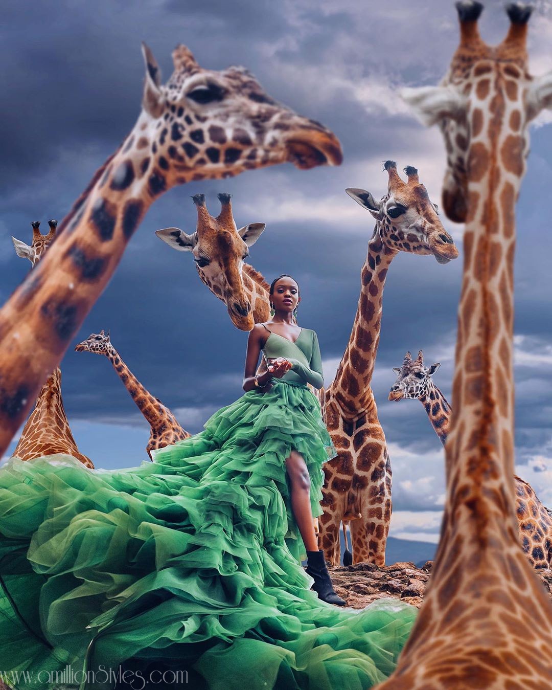 Miss Universe Kenya 2019 Looking Fabulous In This Wildlife Photoshoot