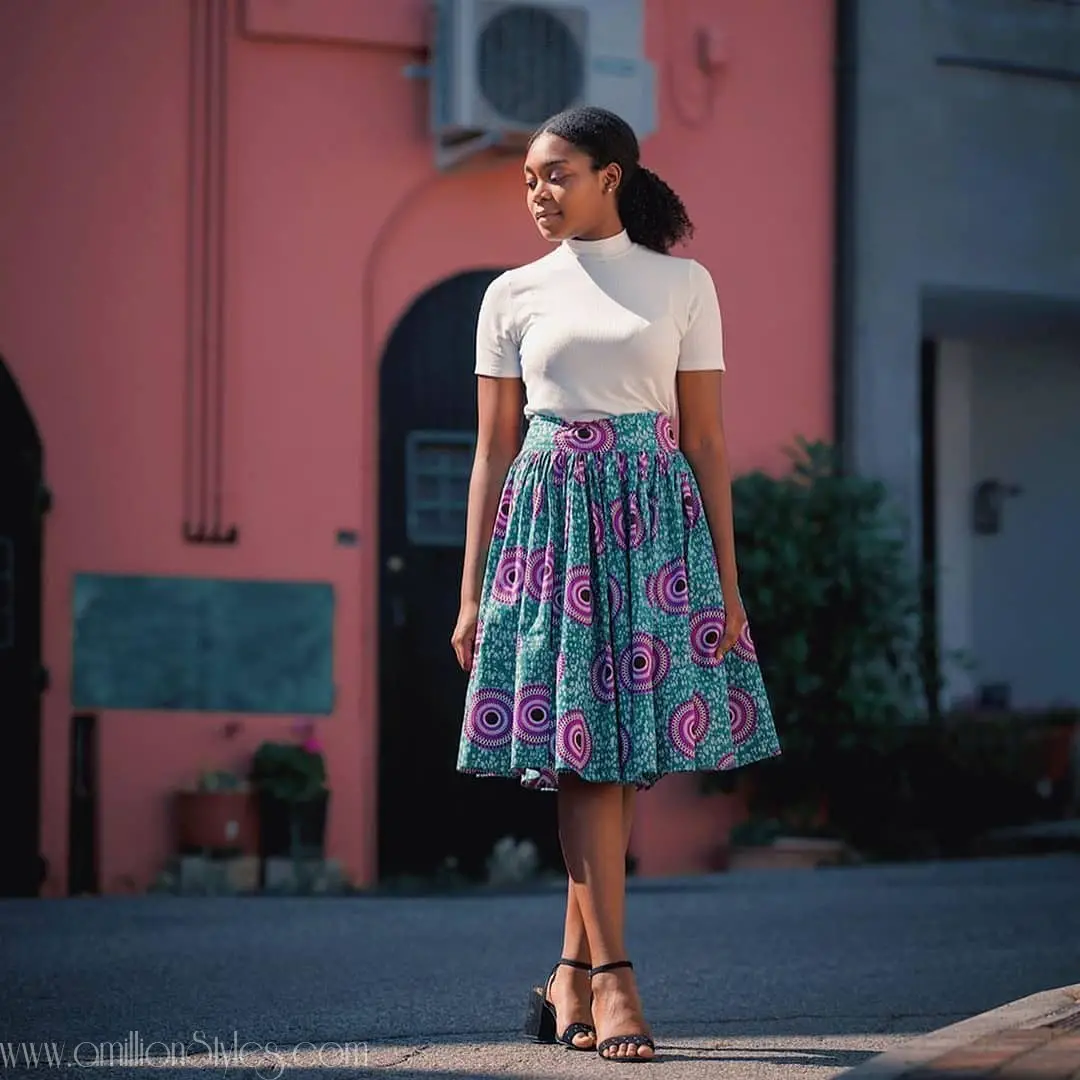 You'll Definitely Say Yes To These 9 Stylish Ankara Skirts