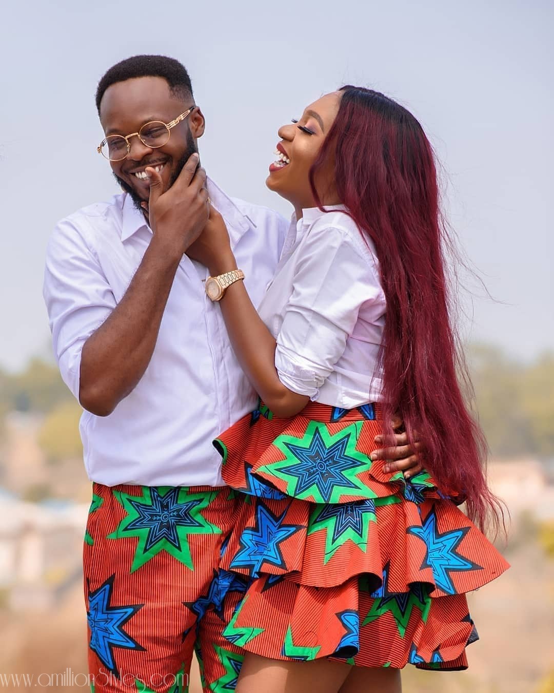 8 Times Couples Stunned Us In Matching Ankara Styles