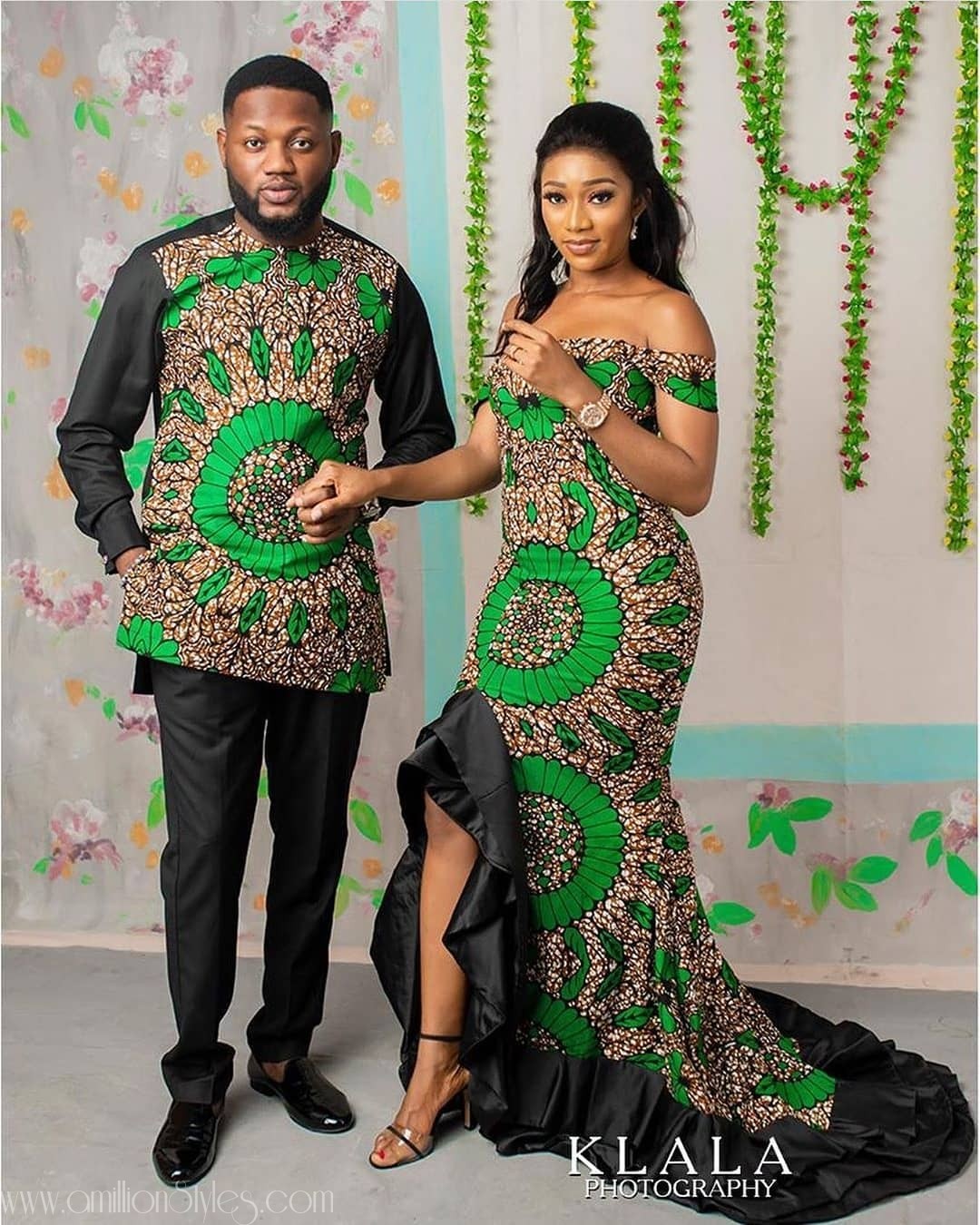 8 Times Couples Stunned Us In Matching Ankara Styles