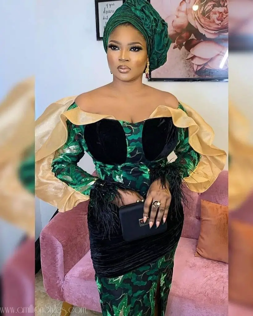 Asoebi Style Trends: Would You Rock The Wavy Sleeves? – A Million Styles