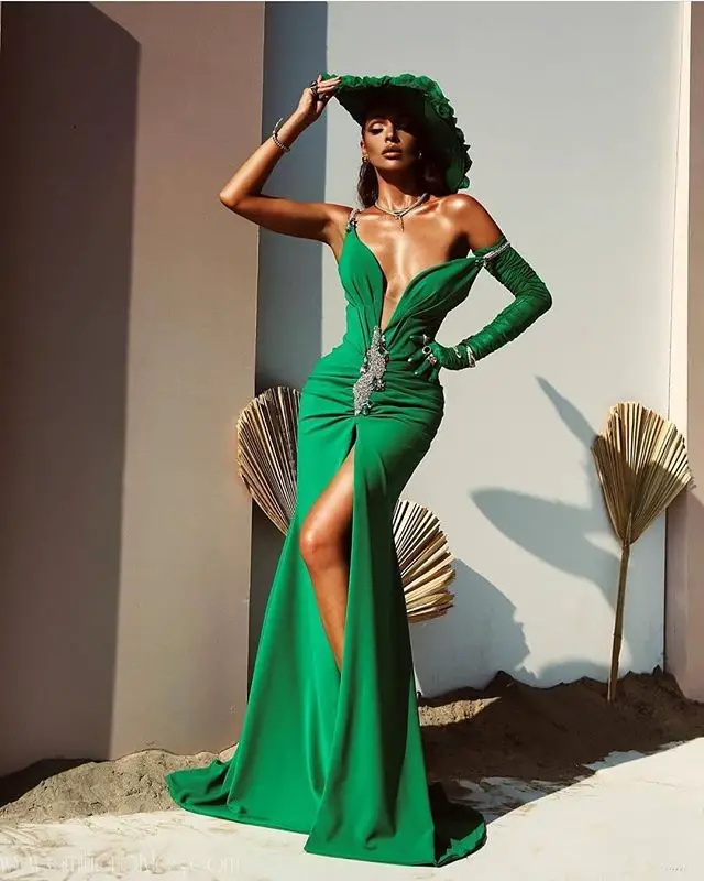 Valdrin Sahiti green dress