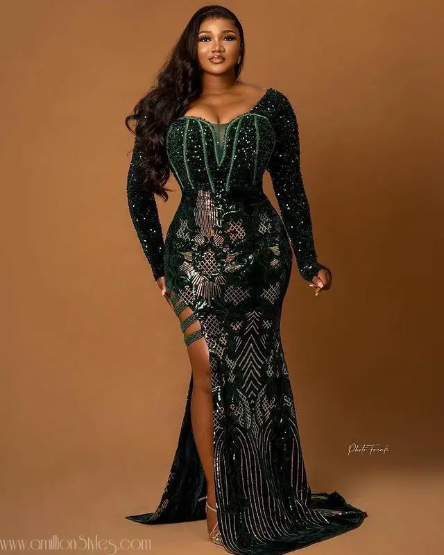 Exquisite Nigerian Lace Asoebi Styles-Volume 11