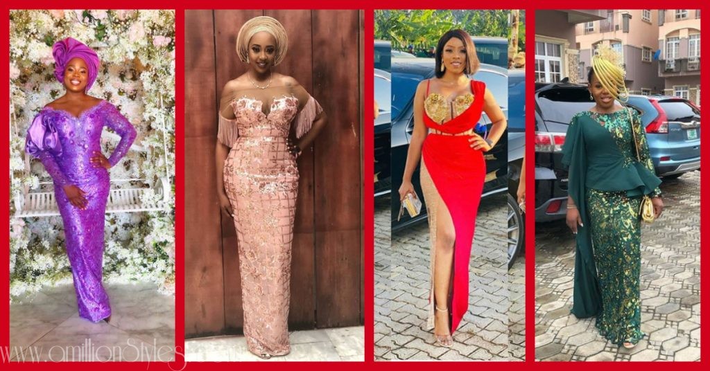 Exquisite Nigerian Lace Asoebi Styles-Volume 7
