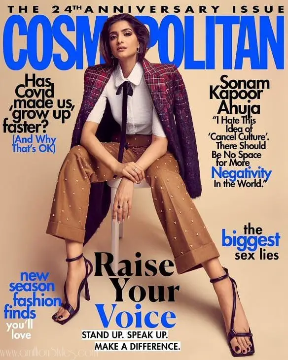Sonam Kapoor Ahuja Stuns On The Cover Of Cosmopolitan