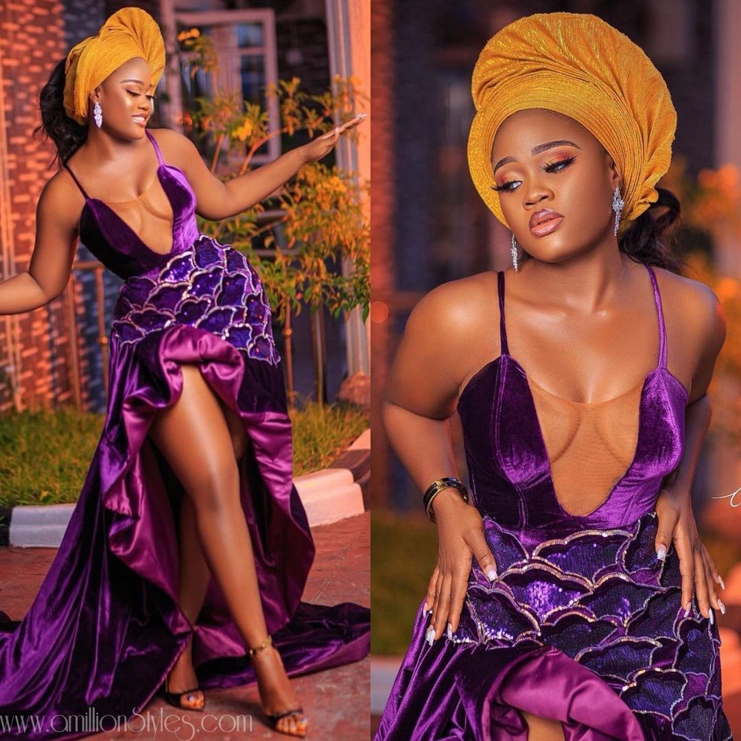 Exquisite Nigerian Lace Asoebi Styles-Volume 12