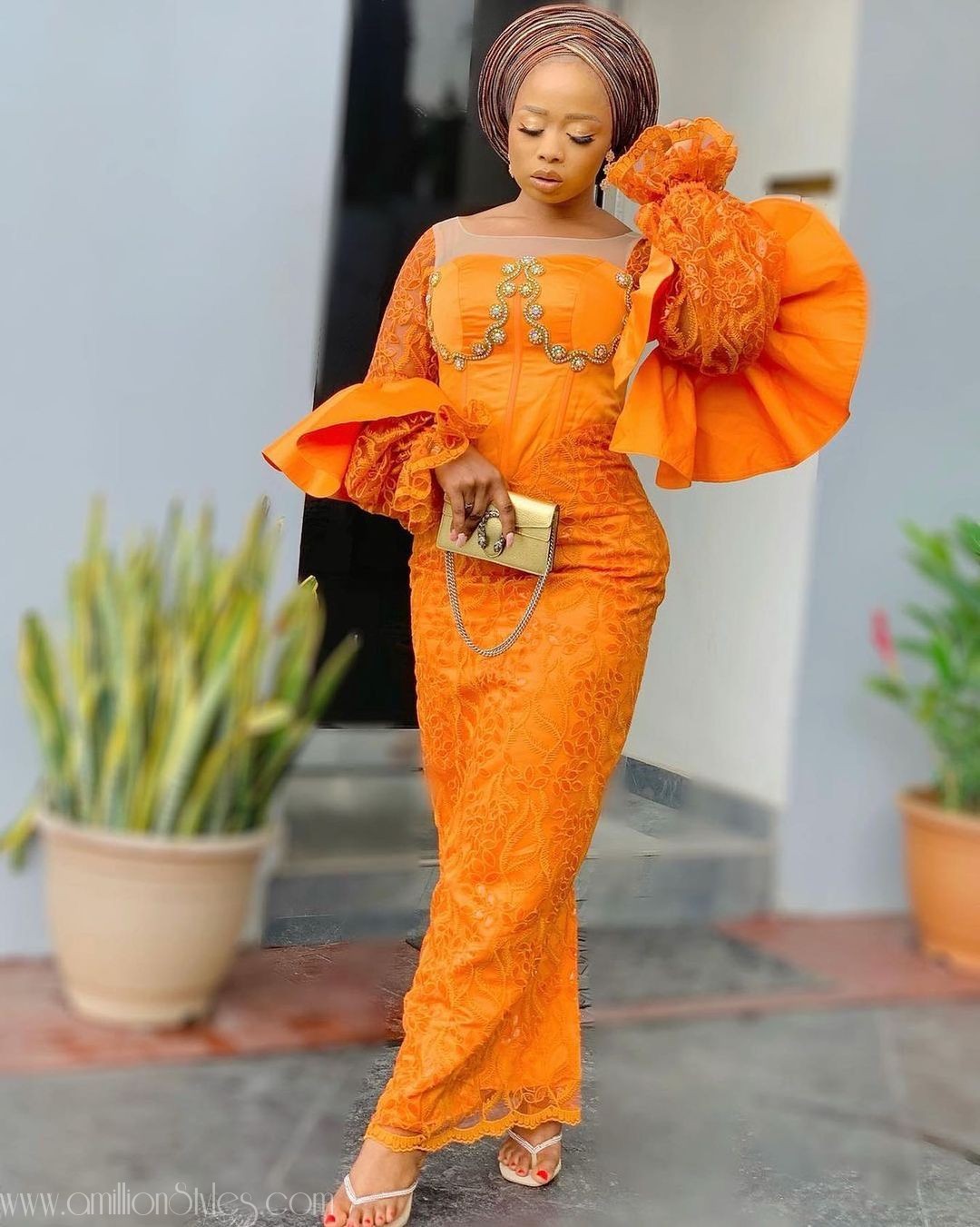 Exquisite Nigerian Lace Asoebi Styles-Volume 16