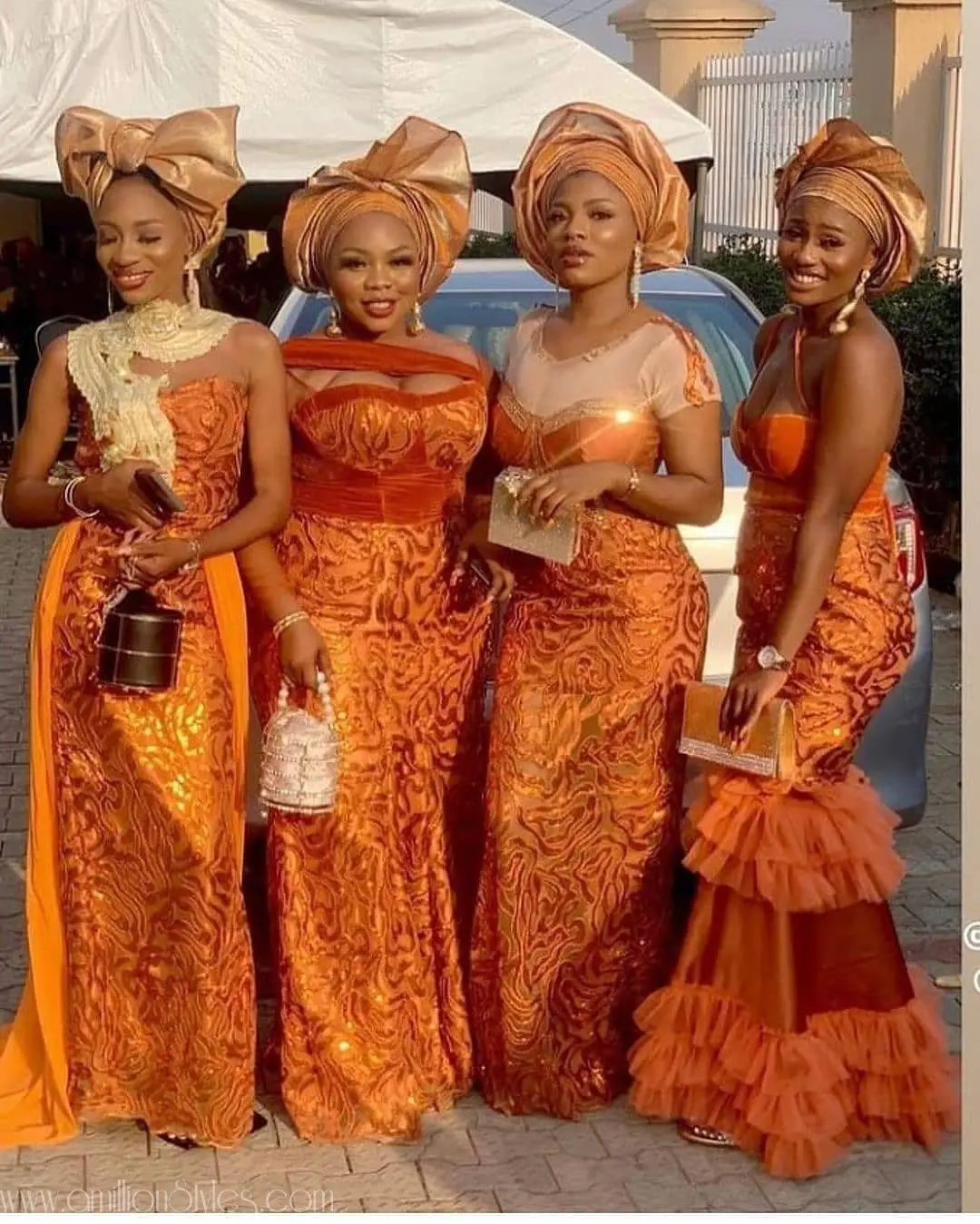 The Most Popular Color Of Asoebi Lace In 2020 Was Orange