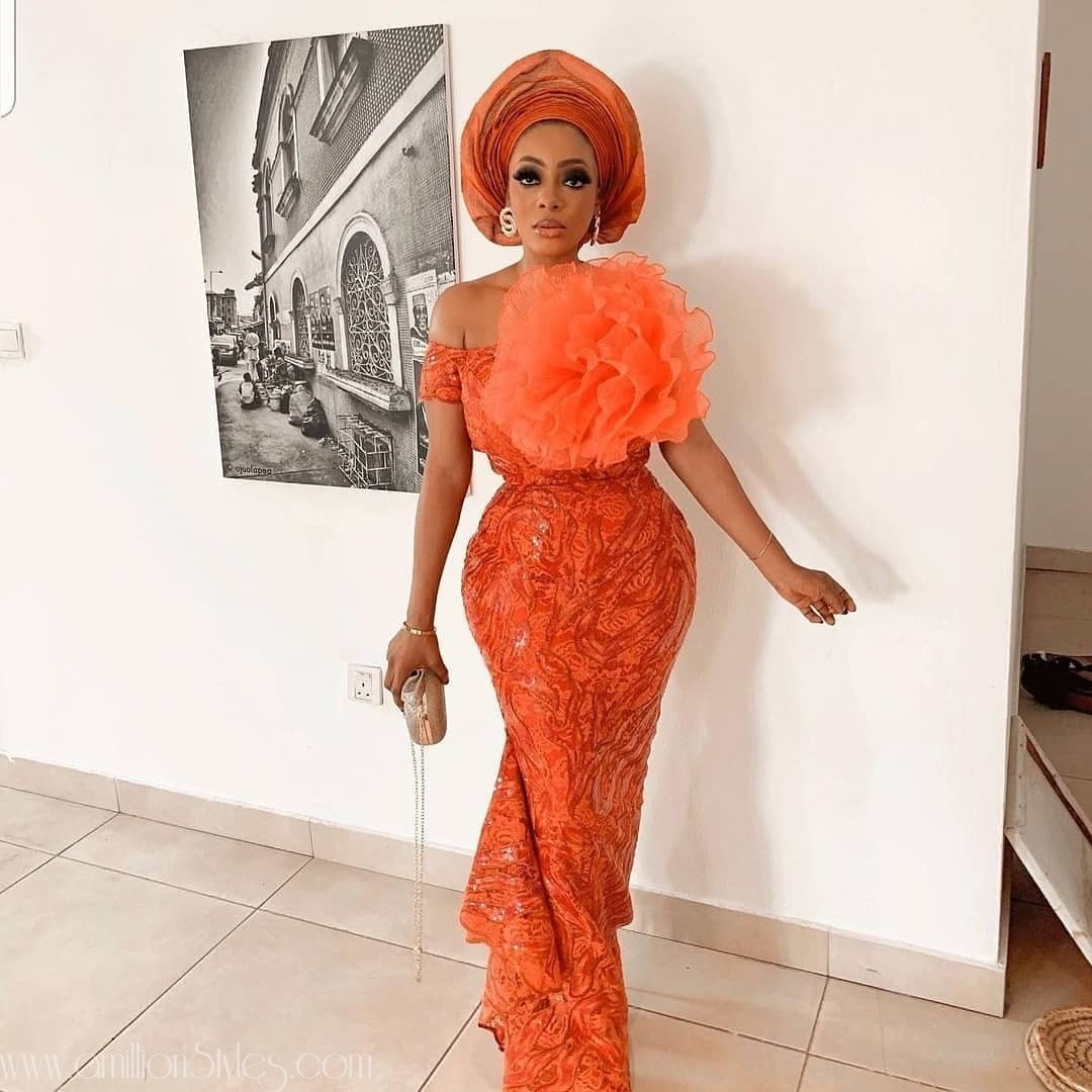 The Most Popular Color Of Asoebi Lace In 2020 Was Orange