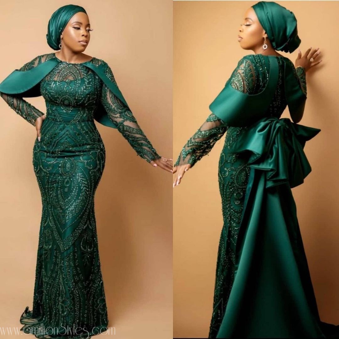 Exquisite Nigerian Lace Asoebi Styles-Volume 27