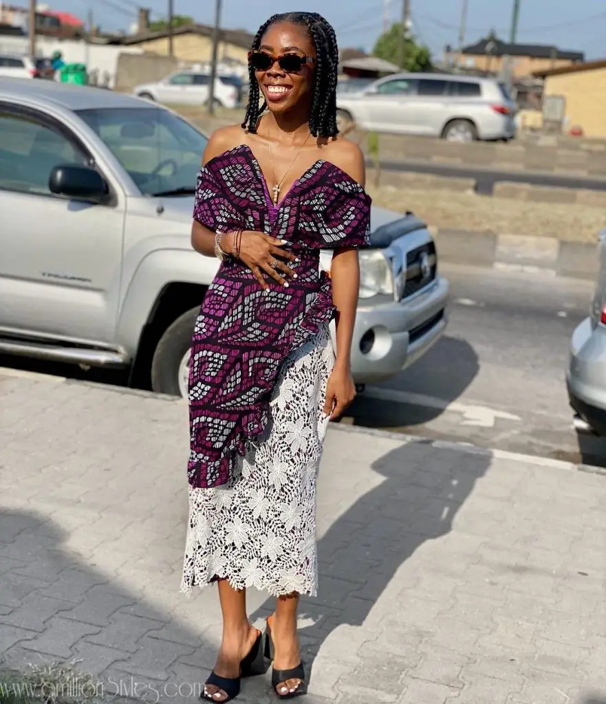 These Beautiful 7 Ankara And Lace Mix Styles Are What You Need Today ...