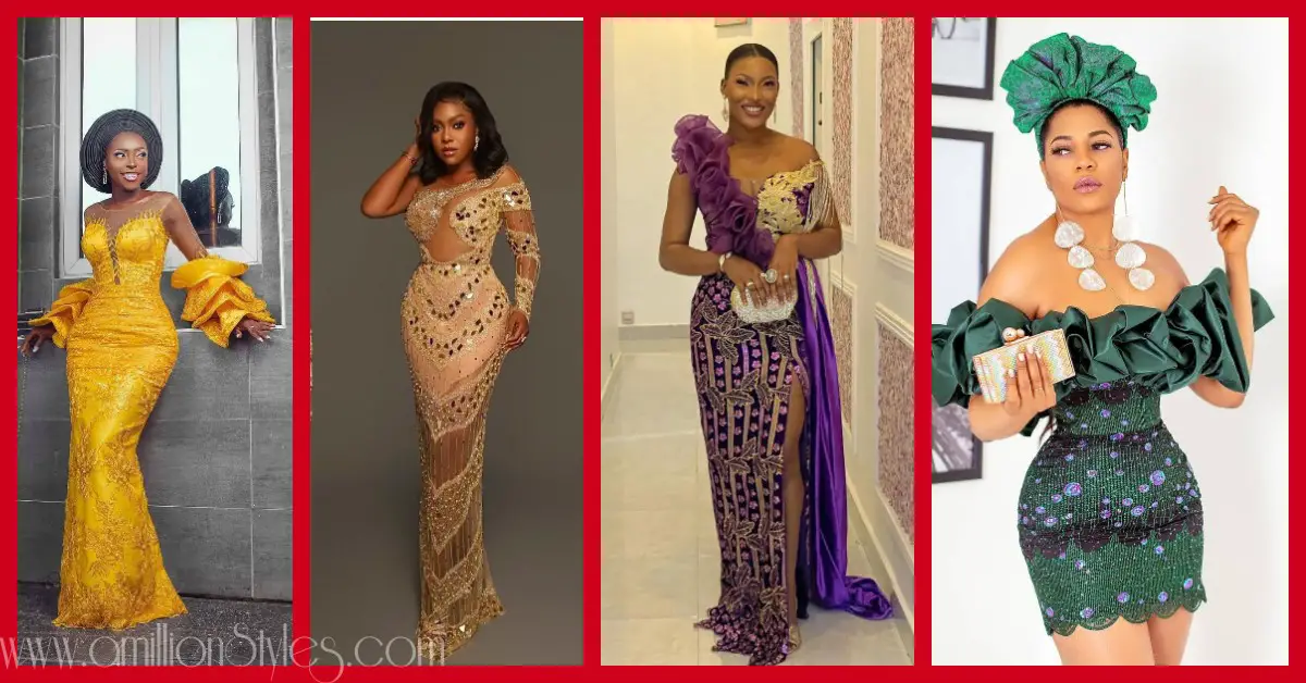 Exquisite Nigerian Lace Asoebi Styles-Volume 30