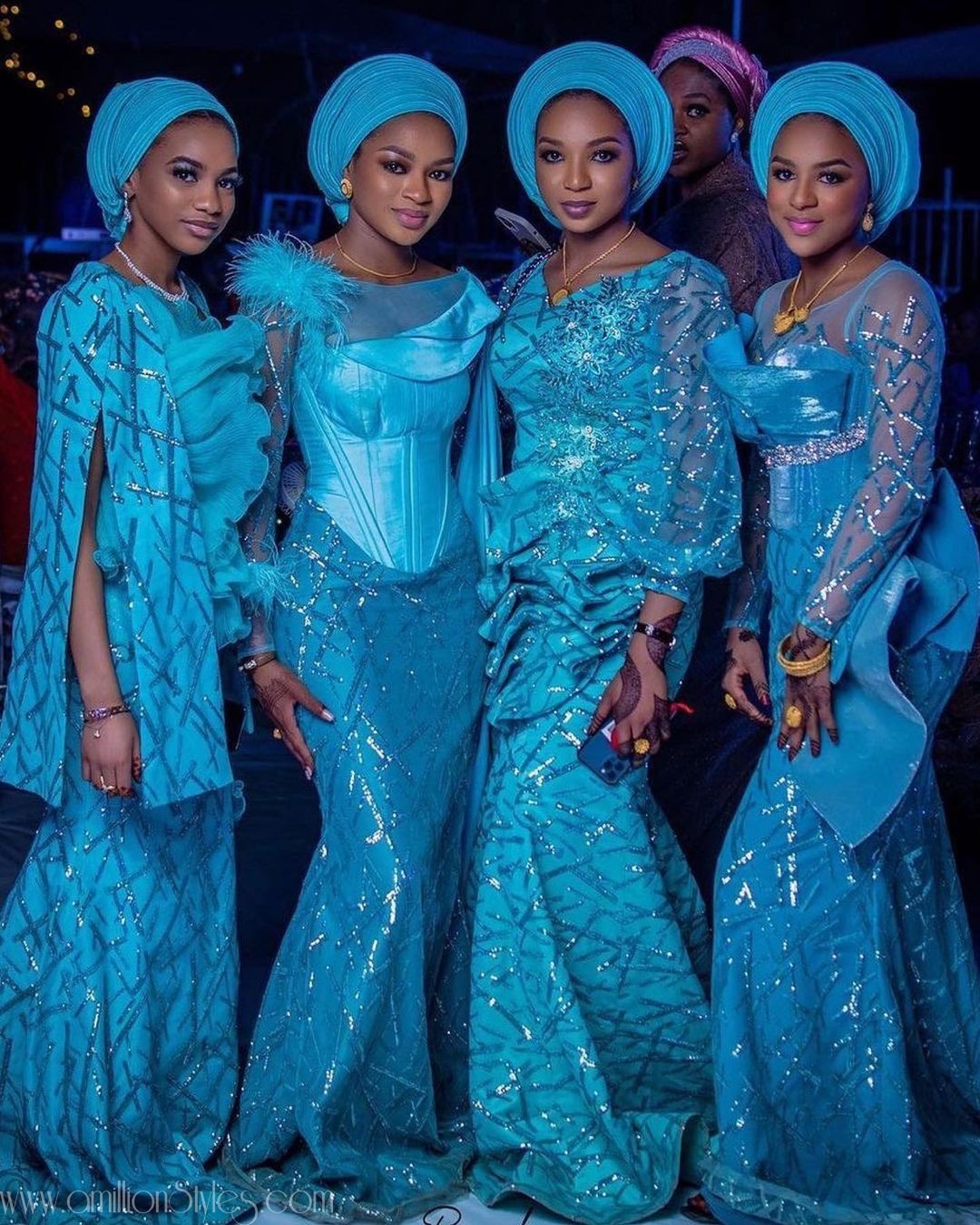 Exquisite Nigerian Lace Asoebi Styles-Volume 35