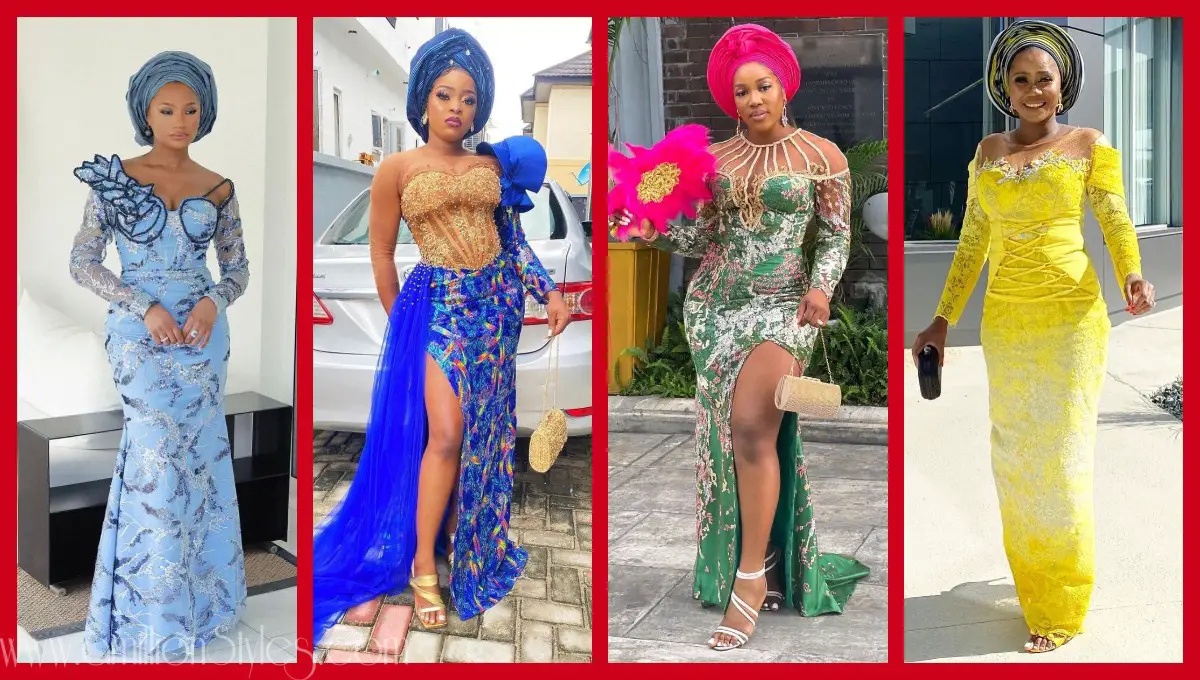 Exquisite Nigerian Lace Asoebi Styles-Volume 44