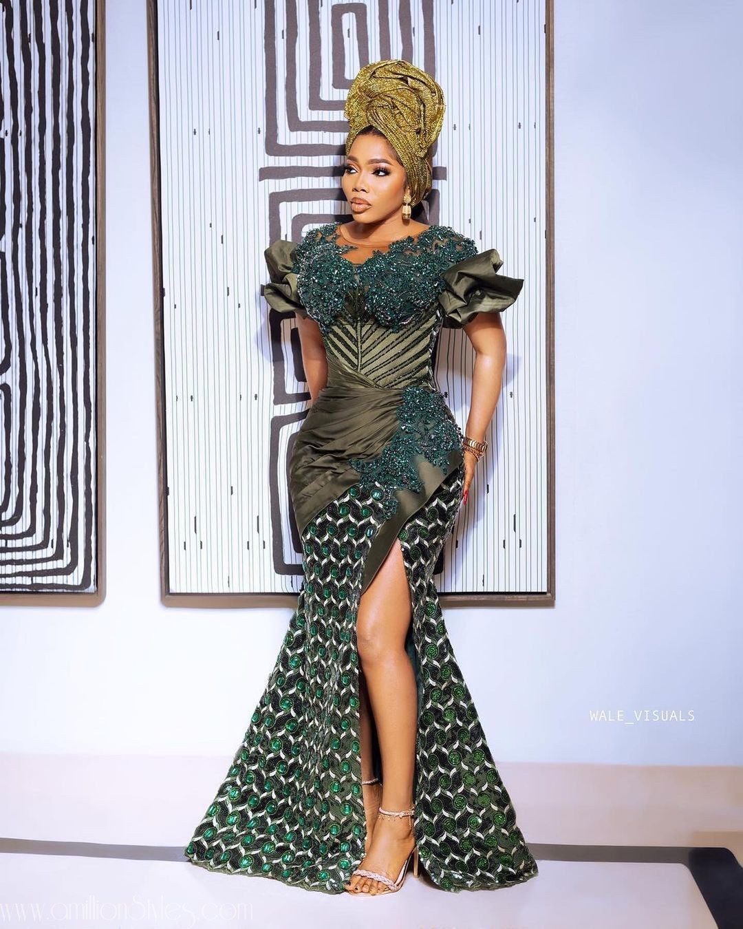 Exquisite Nigerian Lace Asoebi Styles-Volume 46