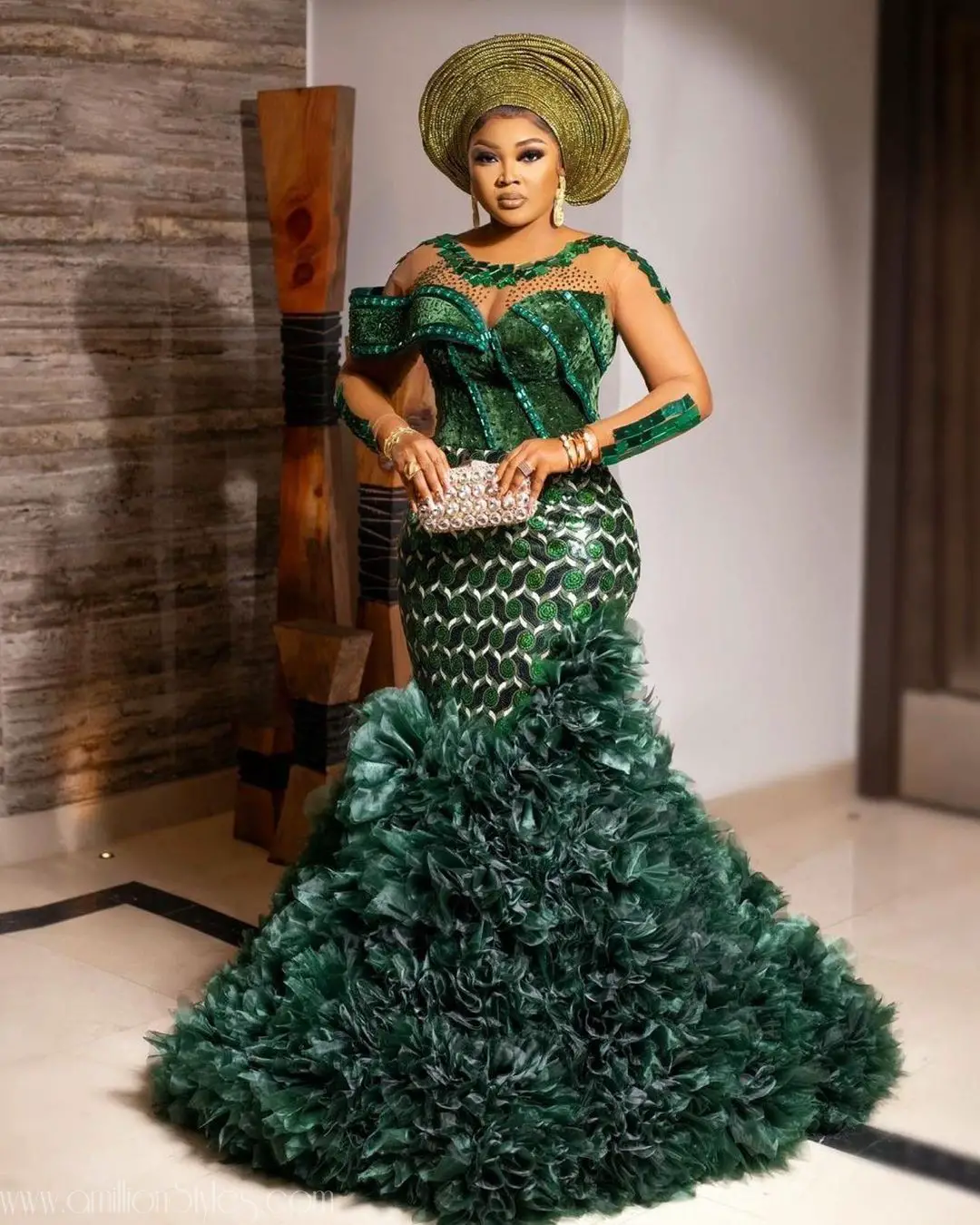 Exquisite Nigerian Lace Asoebi Styles-Volume 46