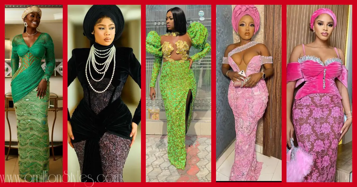 Exquisite Nigerian Lace Asoebi Styles-Volume 49