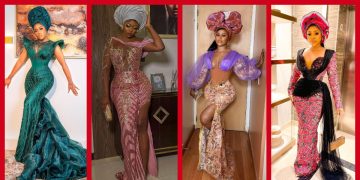 Exquisite Nigerian Lace Asoebi Styles-Volume 48