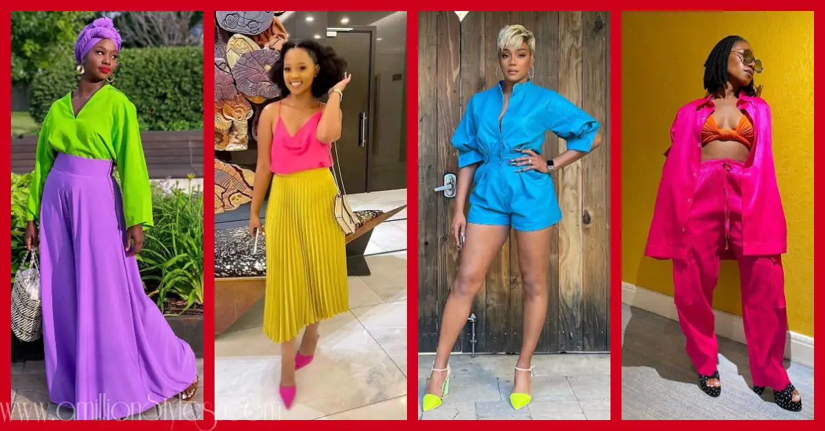 These Gorgeous Women Show Us How To Pair Bright Colour Outfits