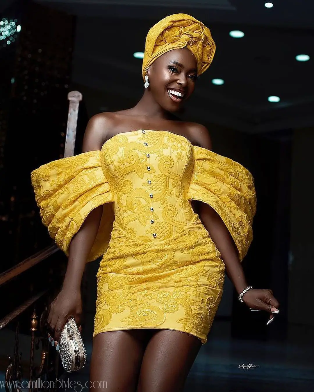 Exquisite Nigerian Lace Asoebi Styles-Volume 58