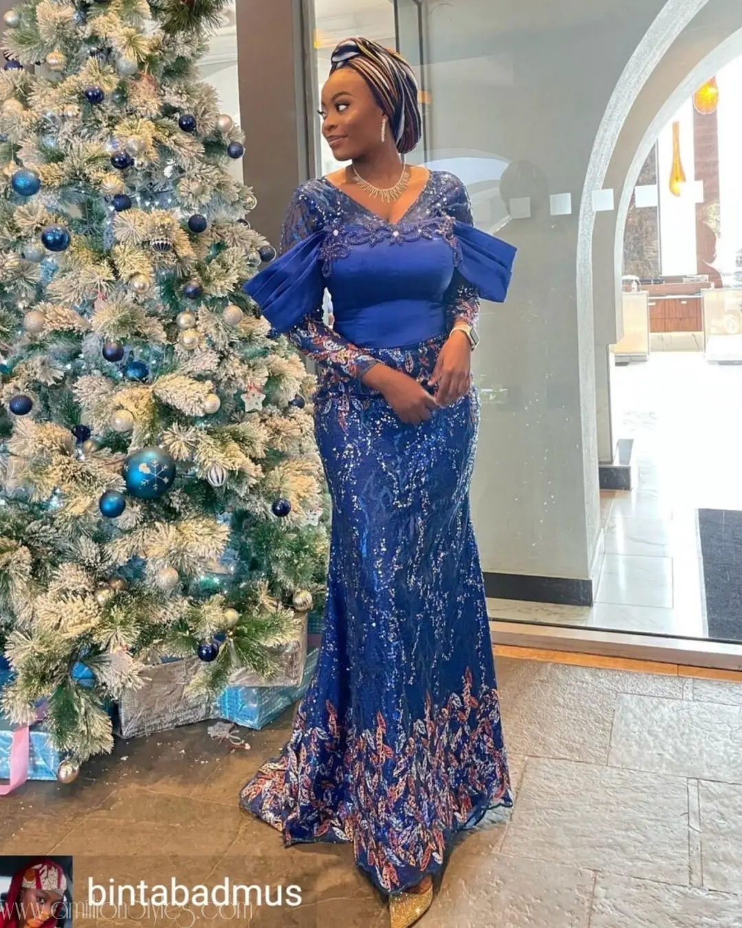 Gorgeous Nigerian Blue Lace Asoebi Styles
