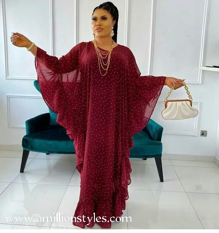 Chiffon Bubu Gown Styles for Ladies in 2022