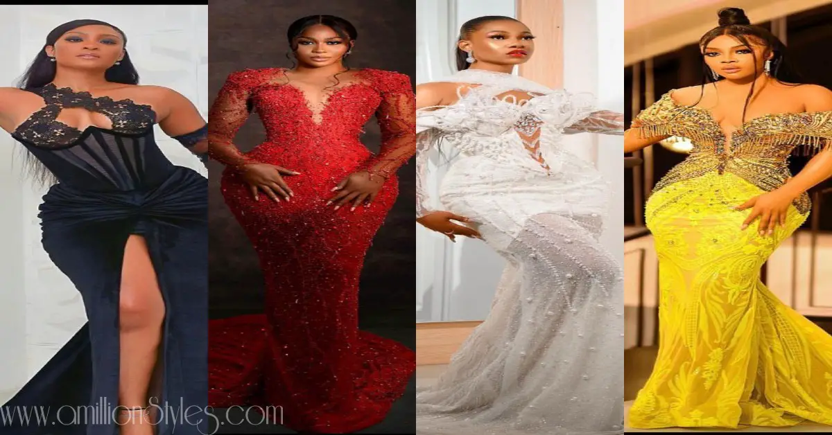 Latest Nigerian Celebrity Dinner Gown Styles in 2022