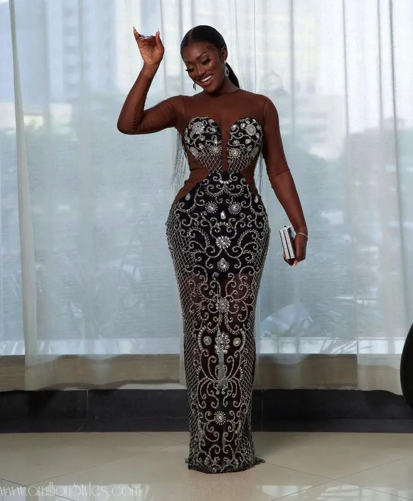 Latest Nigerian Celebrity Dinner Gown Styles in 2022 A Million Styles